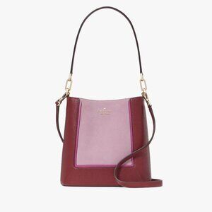 Kate Spade New York Lena Suede Colorblock Bucket Bag (NWT)